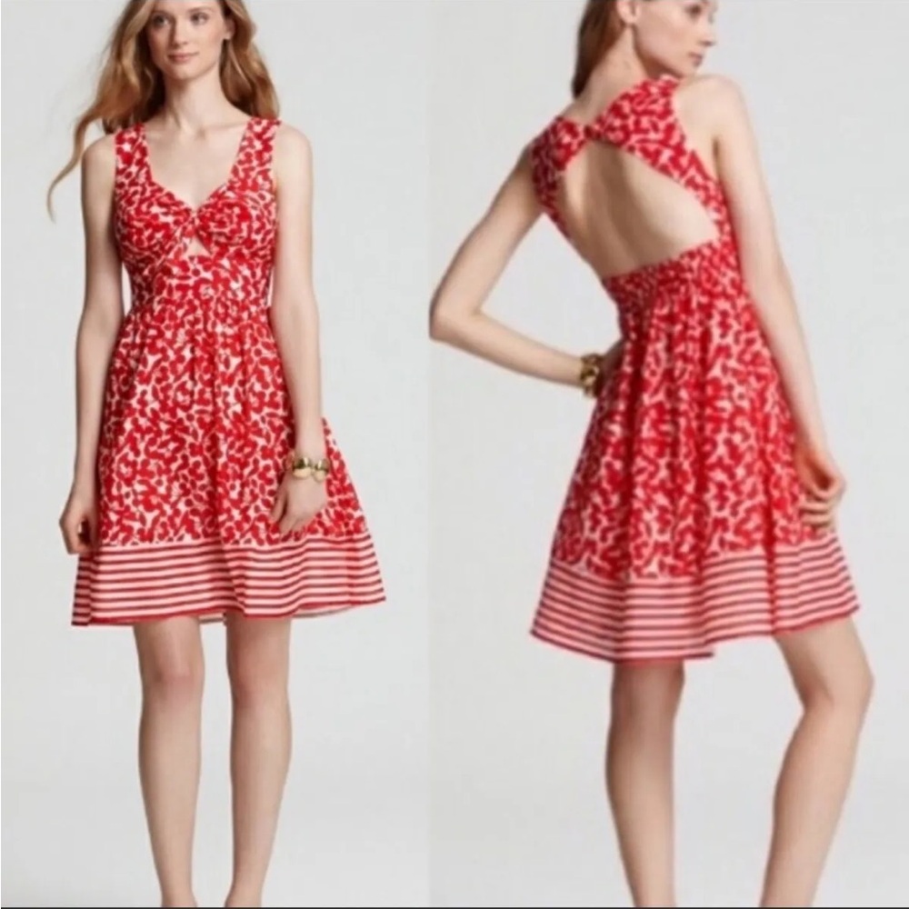 Nanette Lepore Cote D’Azur Red & White Cherry Print Swim Coverup Dress M $148 - Picture 11 of 11